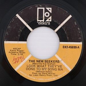 The New Seekers - Look What They've Done To My Song Ma - 45 rpm Vinyl 7" Record